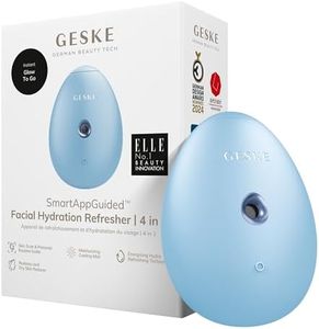 GESKE SmartAppGuided™ Facial Hydration Refresher | 4 in 1 | Water Atomizer | Moisturizing Spray Machine | Face Mister | Humidifier for Natural Glow | Reduce Redness & Dry Skin