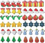 48Pcs Christmas Mini Pop It Keychai