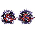 2 Pieces NBA Team Logo Patches Raptors Sew On/Iron On Basketball Logo Emblem Sports Applique Accessories Decoration Patches