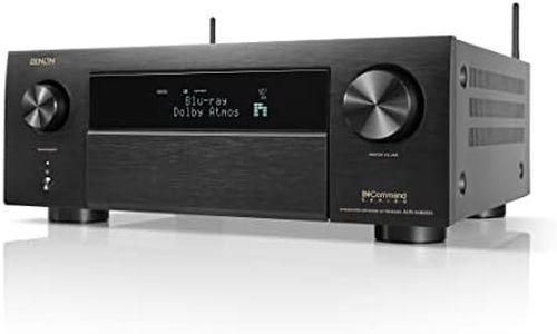 Denon AVR-X4800H 9.4-Ch Receiver - 8K UHD Home Theater AVR (125W X 9) Built-in Bluetooth, Wi-Fi & HEOS Multi-Room Streaming, Dolby Atmos, DTS:X Pro, IMAX Enhanced & Auro 3D