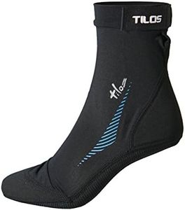 Tilos Sport Skin Socks for Adults and Kids, Protect Against Hot Sand & Sunburn for Water Sports & Beach Activities (M, Black)
