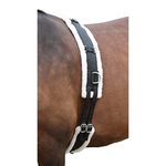 Best On Horse Fleece Padded Lunge Roller - Pony Horse Lunging Equipment with Adjustable Girth - Cob Under Belly Belt Strap for Training Schooling Outdoor Breaking Stable Yard (Cob, Black)