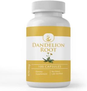 Pure Original Ingredients Dandelion Root, (100 Capsules) Always Pure, No Additives Or Fillers, Lab Verified