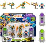 Legends of Akedo Teenage Mutant Ninja Turtles Battle Pack Includes Mini Battling Warriors Donatello, Leonardo, Michelangelo, Raphael, Shredder 2 Silver Battle Controllers