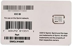 Sprint ICC ID Nano SIM Card for iPhone 5 SIMGLW406R