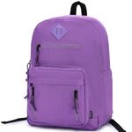 VASCHY School Backpack,Lightweight Water Resistant Daypack Bookbag for High School Teen Girl/College/Work/Women Purple