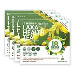 18 Herbs Organics Laxa Health Tea (15 Tea Bags - 21 grams - Duplex Carton - Pack of 4) Herbal Tea With Laxatives For Constipation - Chemical Free Unique Round Detox Tea Bags - Enhances Bowel Movement