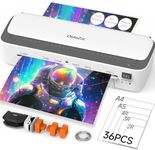 OidoZac Laminator Machine, 11 in 1 Laminating Machine with 36 Laminating Sheets, A4/Letter Size Desktop Thermal Laminator 2 Temperature Modes 3 Cutters Built-in Paper Trimmer for Office School Home