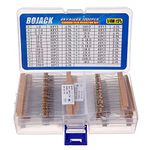 BOJACK Resistor Assortment Kit 1 Ohm - 1M Ohm 1/4W Carbon Film Resistor Assortment Resistor Kit (25 Values 1000 Pcs)