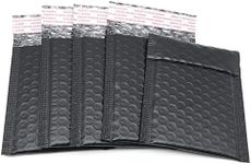 3.5x5 Inch Black Poly Bubble Mailers Small Padded Envelopes Self-Sealing Shipping Bags 30 Pack