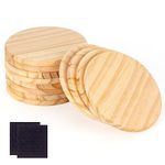 12 Pack Unfinished Wood Coasters, 10cm/4 Inch Round Blank Wooden Coasters Crafts Coasters for DIY Architectural Models Drawing Painting Wood Engraving Wood Burning Laser Scroll Sawing