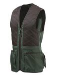 Beretta Unisex Shooting Vest Universal for Men and Women, Green/Brown, Trap and Sket Vest Shooting Vest