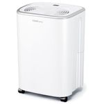 Cosi Home 12L/Day Dehumidifier - Low Energy Compressor Dehumidifier with 2.5L Water Tank for Damp, Mould, Condensation - Moisture Remover for Home, Kitchen, Bathroom, Office, Garage