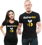 iberry's Cotton Couple Tshirt Matching Maternity Tshirt for Women and Men|Maternity Couple tshirt for Photoshoot|maternity dresses for pregnancy