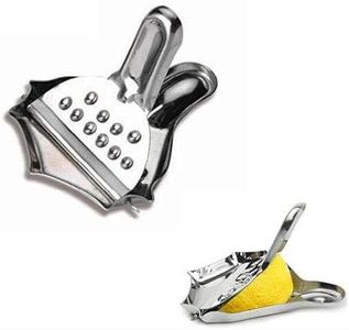 Lemon Slice Squeezers Set 4pack - GOODCHANCEUK Stainless Steel Manual Juicer For Orange Lime Citrus Handheld Lemon Wedge Clips Silver…