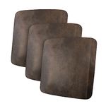 ANARACHON Leather Look Couch Cushion Covers Sofa Seat Slipcovers Sets Couches Furniture Protector for Sectional Armchair Loveseat Pets Kids Stretch Spandex Fabric (3 Cushion XL Sofa, Brown)