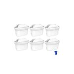 Waterdrop Water Filter Cartridges, Replacement for Brita® Maxtra+® Plus, Maxtra Pro® All-in-1, Compatible with Brita® Marella® Jug, Brita® Kettle, Reduce PFAS, PFOA/PFOS, TÜV SÜD, NSF Certified (6)