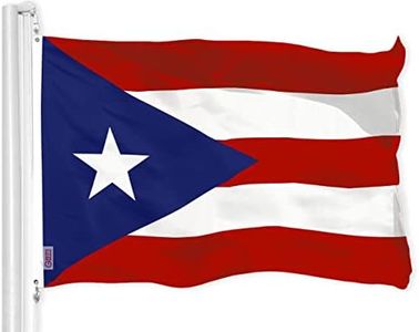 G128 Puerto Rico Puerto Rican Flag | 3x5 Ft | LiteWeave Pro Series Printed 150D Polyester | Indoor/Outdoor, Vibrant Colors, Brass Grommets, Thicker and More Durable Than 100D 75D Polyester