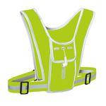 DZOZO Running Vest Phone Holder Jogger Phone Holder Reflective Running Vest Running Chest Pouch Bag for Phone Running Phone Holder with Water Bottle Pocket Running Phone Holder Vest