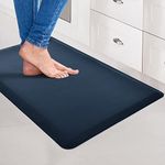 Art3d Anti Fatigue Mat - 1/2 Inch Cushioned Kitchen Mats - Non Slip Foam Comfort Cushion for Standing Desk, Office or Garage Floor (17.3"x28", Majolica Blue)