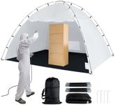 Portable Paint Booth,Siebwin 10x8x6.5ft Larger Spray Paint Tent with Built-in Floor & Mesh Screen & Windproof Hooks, Painting Tent Station for Furniture DIY Hobby Tool, Spray Paint Shelter