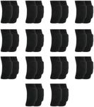PEDOBALI 14 Pairs Volleyball Knee Pads Medium Black Soft Breathable Knee Braces for Men Women Dancers Yoga Running Football Skating Cycling Wrestling