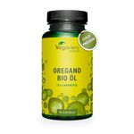 Vegavero Organic Oregano Oil Capsules | Vegan | 90 mg Carvacrol, 3 mg Thymol | Cold-Pressed & Essential | NO Additives, Lab-Tested