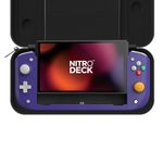 CRKD Nitro Deck Limited Edition with Carry Case - Professional Handheld Deck with Zero Stick Drift for Nintendo Switch and Switch OLED (Retro Purple- Crystal Collection)