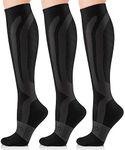 CAMBIVO 3 Pairs Compression Socks(2