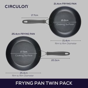 Circulon Non-Stick Frying Pan Set – Durable Cookware, 2-Piece