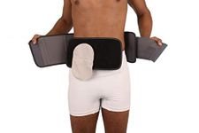 Comfizz Level 3 Two Piece Ostomy Support Belt: Firm Support, 17cm Depth Suitable For Regular or High Sited Stomas & Large Hernias (L, 90mm Aperture)