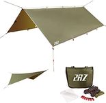 3 x 3.7M Hammock Rain Fly Tent, Lightweight Waterproof for Canopy Hammock Outdoor Camping Travel Tarp Shelter