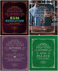 Tristan Stephenson Coffret de collection de 4 livres (The Curious Bartender's Rum Revolution, Cocktails At Home, The Curious Bartender, Gin Palace)