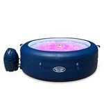 Lay-Z-Spa Saint Tropez Hot Tub with Floating LED Light, AirJet Massage System Inflatable Spa, 4-6 Person - Amazon Exclusive