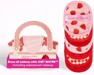 The Original Makeup Eraser, 7-Day Set, Erase All Makeup with Just Water, Including Waterproof Mascara, Eyeliner, Foundation, Lipstick, Sunscreen, and More! Strawberry Fields, 7ct.