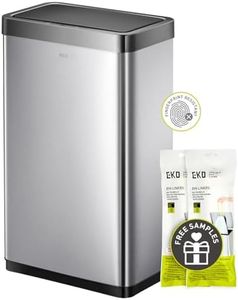 EKO Mirage X 80 Liter / 21.1 Gallons Motion Sensor Trash Can, Automatic Large Kitchen Trash Can Touchless, Stainless Steel