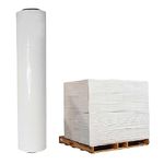 Pallet Stretch Wrap 500mm x 23mu 6pcs White Non Extended Core Shrink Cling Wrapping Film for Moving House Packaging Furniture Industrial Uses by Tezraftaar®