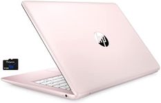 2021 HP Stream 14 inch Laptop, Intel Celeron N4020 Processor, 4GB RAM, 64GB eMMC, WiFi, Bluetooth, Webcam, HDMI, Windows 10 S with Office 365 for 1 Year + Fairywren Card (Rose Pink)