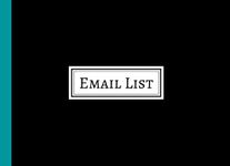 EMAIL LIST | Guest Book With Space For Collecting Email Addresses, Name And Comments: MAILING LIST BOOK | ART SHOW EXHIBITION | CORPORATE EMAIL LIST | BUSINESS EMAIL ADDRESS LIST