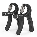 PROIRON Hand Grips Strengthener, Adjustable Grip Strength Trainer, Hand Exerciser with Stainless Steel Spring, 2 Pack Gripper, Gripster for Strong Wrists, Fingers, Forearm, Hands, Athletes Musicians