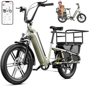 SISIGAD Family Electric Bike with Child Seat - Peak 1500W Motor, 20" Fat Tire Ebike, 48V 15Ah Removable Battery, Step-Through Frame, Dual Hydraulic Brakes,LCD & APP Control, UL 2849 Certification