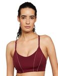 Nike Women's Polyester Wire Free Sports Bra (DD1408-638_Dark Beetroot/Night Maroon_XL)