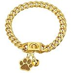 LuxLife Dog Chain Collars Gold Dog 
