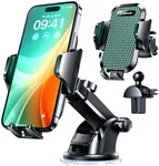 VANMASS 2024 【Best Military-Grade】 Phone Holders for Your Car 【65 LBS Strongest Suction & Clip】 Ultimate Cell Phone Mount Dashboard Window Vent for iPhone 16 Pro Max 15 14 13 Samsung Android