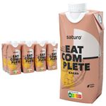 Saturo Meal Replacement Shake Chocolate | Astronaut Food with Protein & 330kcal | Drinkable Food with Valuable Nutrients | 8 x 330ml