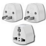 KAVANA UniversalSocket, Flat Blade Plug Adapter (Type A) US Type Plug Power Converter Adapter for USA,Canada,Mexico,Brazil,Philippines,Cuba,Thailand,Taiwan,Japan,Panama & More (US 3 PCS Set, Small)