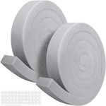 Tlswshsy 2Pcs Air Conditioner Foam Tape-2'' x 1'' x 6.5 Ft Foam Air Conditioner Weatherseal Tape- Non-Adhesive Foam Seal Strip with Glue Point for Air Conditioner Door Window Seal (Grey-2PCS)