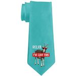 Relax I've Goat Got This All Over Neck Tie Multi Standard One Size