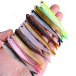 OriGlam 10pcs Soft Lures Soft Fishing Lures, Bionic Fishing Lure Realistic Fishing Lure, Soft Artificial Lures Soft Fishing Baits for Fishing Trout Redfish for Saltwater Freshwater