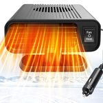 Showvigor 12V Car Heater, 2 in1 Fast HeatingPortable Heater that Plugs Into Cigarette Lighter, Automobile Windscreen Fan